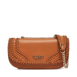Torebka Guess. Brązowe torebki klasyczne damskie Guess, z aplikacjami, bez dodatków. Za 389.99 zł.