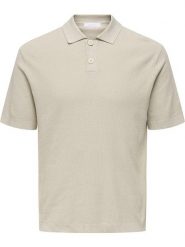 ONLY & SONS Koszulka polo "Tony" w kolorze beżowym rozmiar: XXL. Brązowe koszulki polo męskie Only & Sons, xxl, bez wzorów, z bawełny, bez ramiączek. Za 92.21 zł.