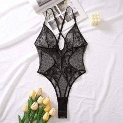 Koronkowe body na romantyczne wieczory Gretl. Czarne body damskie Intica, bez wzorów, z koronki. Za 109.00 zł.