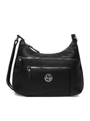 Lasocki Torebka CEO-LSK-M-001-07 Czarny. Czarne listonoszki damskie Lasocki, bez wzorów, z materiału, bez dodatków. Za 149.99 zł.