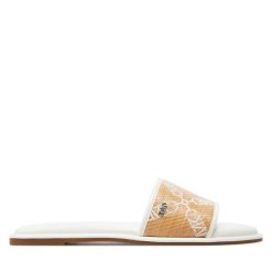 Klapki MICHAEL Michael Kors. Brązowe klapki damskie MICHAEL Michael Kors, bez wzorów, bez obcasa. Za 399.99 zł.