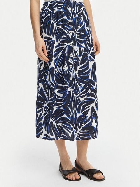 ONLY Spódnica midi Nova 15222223 Granatowy Regular Fit. Niebieskie spódniczki damskie Only, l, bez wzorów, z wiskozy, midi. Za 100.99 zł.