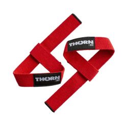 Paski do podnoszenia ciężarów Thorn Fit. Czerwone paski damskie Thorn Fit, bez wzorów, sportowe. Za 24.90 zł.