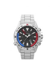 Timex Zegarek TW2V41800 Srebrny. Szare, analogowe zegarki męskie Timex, srebrne. Za 759.99 zł.