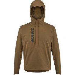 Kurtka termiczna z kapturem Mavic Deemax. Brązowe kurtki męskie MAVIC, bez wzorów, sportowe, z kapturem. Za 613.50 zł.