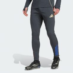 Spodnie Olympique Lyonnais Tiro 25 Competition Training. Brązowe spodnie dresowe męskie Adidas, bez wzorów, z dresówki. Za 279.00 zł.