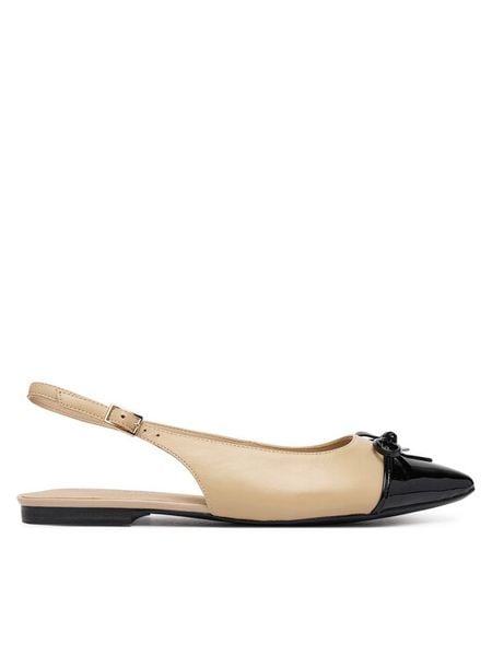 Caprice Baleriny 9-29401-46 Beżowy. Brązowe baleriny damskie Caprice, bez wzorów, ze skóry, bez obcasa. Za 234.99 zł.