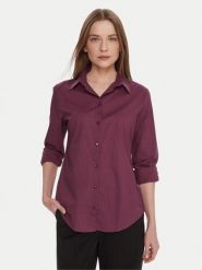 United Colors Of Benetton Koszula 5WPQDQ0AX Fioletowy Regular Fit. Fioletowe koszule damskie United Colors Of Benetton, xl, bez wzorów, z bawełny, bez kołnierzyka, bez ramiączek. Za 159.99 zł.