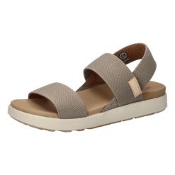 Sandały Keen Elle Backstrap szare damskie. Brązowe obuwie trekkingowe damskie Keen, bez wzorów, z materiału, bez obcasa. Za 362.00 zł.