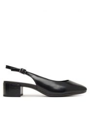 ECCO Czółenka Liva 25062304001 Czarny. Czarne czółenka damskie ECCO, bez wzorów, z lakierowanej skóry, bez obcasa. Za 599.99 zł.