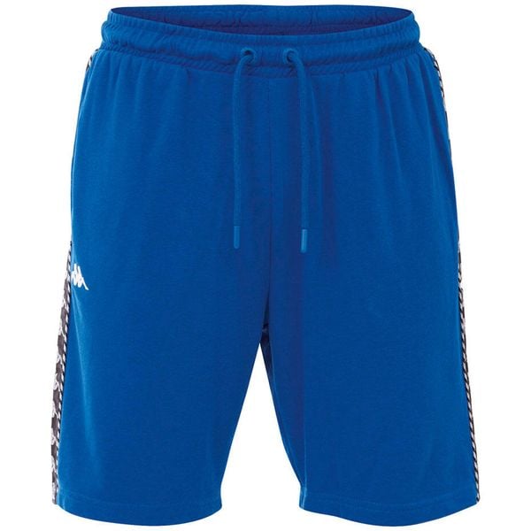 Spodenki męskie Kappa ITALO niebieskie. Niebieskie szorty męskie Kappa, bez wzorów, z bawełny, sportowe. Za 52.90 zł.