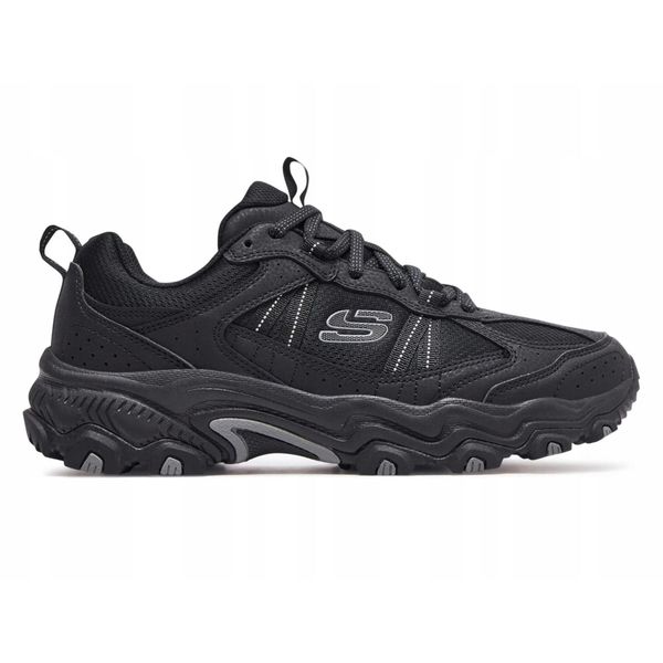 Buty trekkingowe męskie SKECHERS STAMINA AT - UPPER STITCH. Czarne buty trekkingowe męskie Skechers, bez zapięcia. Za 279.00 zł.
