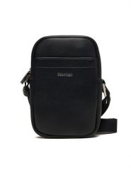 Calvin Klein Saszetka Raised Slim Reporter LV04D3278G Czarny. Czarne saszetki męskie CALVIN KLEIN, ze skóry. Za 289.99 zł.