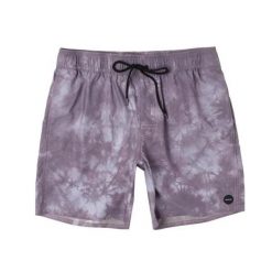 Spodenki kąpielowe męskie RVCA Manic. Fioletowe kąpielówki męskie RVCA, l, bez wzorów, z gumy, do pływania. Za 138.49 zł.