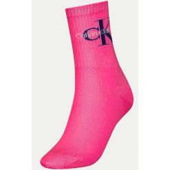 Skarpetki RIB Calvin Klein Magenta dla Kobiet 37-41. Czerwone skarpetki damskie CALVIN KLEIN, bez wzorów, z bawełny. Za 122.99 zł.