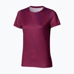 Koszulka do biegania damska Mizuno Core Graphic Tee. Fioletowe topy sportowe damskie Mizuno, l, bez wzorów, z materiału, bez ramiączek. Za 79.99 zł.