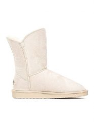 Blackfield Botki zimowe "Ocean" w kolorze kremowym rozmiar: 37. Brązowe botki damskie Blackfield, na zimę, z materiału, z okrągłym noskiem, bez obcasa, bez zapięcia. Za 143.56 zł.