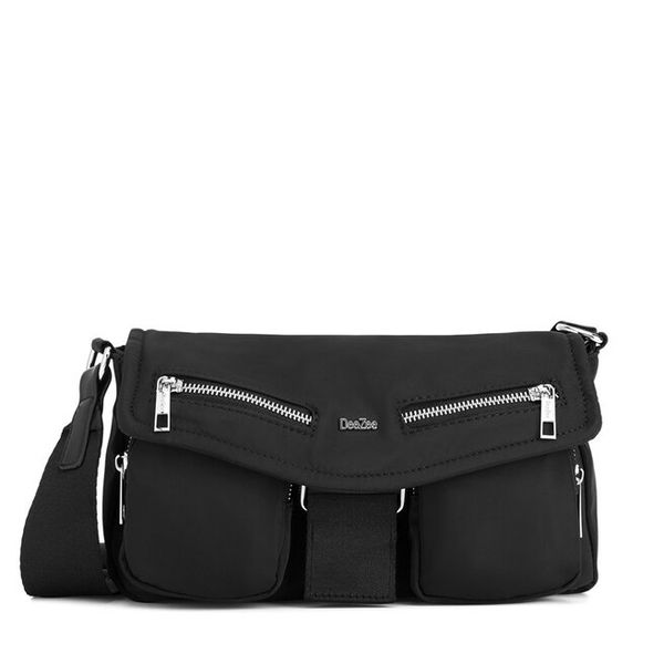 Torebka DeeZee. Czarne listonoszki damskie DeeZee, bez wzorów, bez dodatków. Za 96.99 zł.