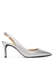 MICHAEL Michael Kors Szpilki Alina 40S5HNMP2M Srebrny. Szare szpilki MICHAEL Michael Kors, bez wzorów, ze skóry, bez obcasa. Za 409.99 zł.