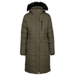 Kurtka Ocieplana Damska Sasha. Czarne kurtki damskie Trespass, l, bez wzorów, z materiału, z kapturem. Za 353.99 zł.