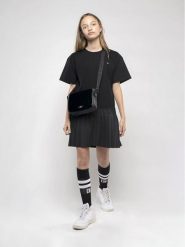 DKNY Sukienka codzienna D32896 S Czarny Regular Fit. Czarne sukienki dziewczęce DKNY, bez wzorów, z wiskozy, bez ramiączek. Za 249.99 zł.