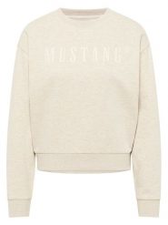 Mustang Bluza w kolorze beżowym rozmiar: M. Brązowe bluzy bez kaptura damskie Mustang, m, z bawełny. Za 100.99 zł.