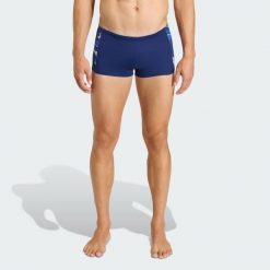 BOKSERKI DO PŁYWANIA RIPSTREAM TEAM GRAPHIC. Niebieskie kąpielówki męskie Adidas, m, bez wzorów, z materiału, na fitness i siłownię. Za 152.15 zł.