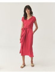 TATUUM Sukienka w kolorze różowym rozmiar: 40. Różowe sukienki damskie Tatuum, bez wzorów, bez kołnierzyka, bez ramiączek, midi. Za 199.49 zł.