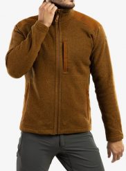 Bluza turystyczna męska Fjallraven Buck Fleece. Brązowe bluzy z kapturem męskie Fjällräven, na lato, m, z jeansu. Za 653.39 zł.