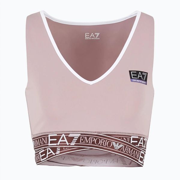 Biustonosz EA7 Emporio Armani Ventus7 Light Support. Czerwone biustonosze EA7 Emporio Armani, bez wzorów, z elastanu. Za 299.99 zł.