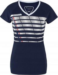 Damska koszulka tenisowa Tecnifibre F2 Airmesh. Niebieskie t-shirty damskie TECNIFIBRE, xs, bez wzorów, z materiału, bez kołnierzyka. Za 69.00 zł.
