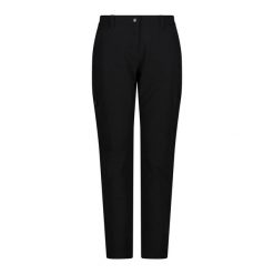Spodnie damskie z poliestru CMP Unlimitech. Czarne spodnie materiałowe damskie CMP, bez wzorów, z poliesteru. W wyprzedaży za 199.99 zł.