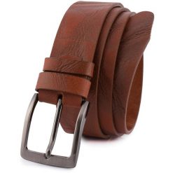 Pasek skórzany BELTIMORE r.110-125 cm E35 brązowy. Brązowe paski męskie bez wzorów. Za 65.99 zł.