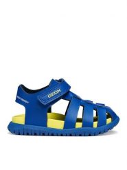 Geox Sandały B Sandal Fusbetto Bo B556AA 000BC C4344 Niebieski. Niebieskie sandały chłopięce Geox, ze skóry, bez zapięcia. Za 209.99 zł.