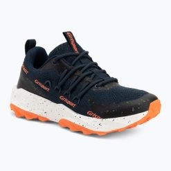 Buty męskie Grisport 109019M. Czarne buty trekkingowe męskie Grisport, na lato, z gumy, bez zapięcia, trekkingowe. Za 209.99 zł.