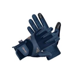 Rękawiczki jeździeckie damskie EQUESTRIAN QUEEN Bahama 26SS. Niebieskie rękawiczki dziecięce EQUESTRIAN QUEEN, z zamszu, bez ramiączek. Za 106.99 zł.