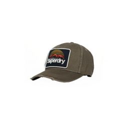 Damska czapka typu trucker Superdry. Zielone czapki z daszkiem damskie Superdry., bez wzorów. Za 162.05 zł.