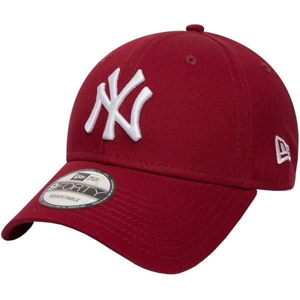 Czapka New Era New York Yankees czerwona. Brązowe czapki męskie New Era, bez wzorów, z bawełny, sportowe. Za 119.99 zł.