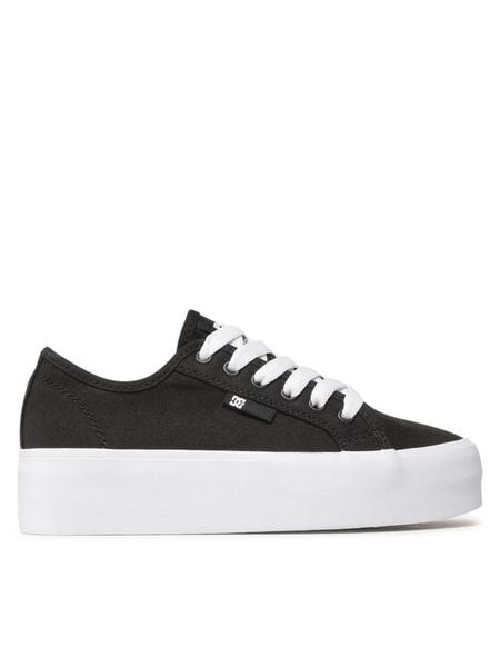 DC Shoes Tenisówki Manual Platform ADJS300280 Czarny. Czarne trampki i tenisówki damskie DC Shoes, bez wzorów, z materiału. Za 179.99 zł.