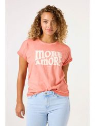 Garcia Koszulka w kolorze pomarańczowym rozmiar: S. Pomarańczowe bluzki damskie Garcia, s, bez wzorów, z bawełny, bez kołnierzyka. Za 74.81 zł.