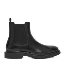 Sztyblety GINO ROSSI. Czarne sztyblety męskie Gino Rossi, bez zapięcia. Za 199.99 zł.