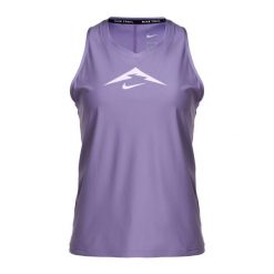 Tank top do biegania damski Nike Trail Dri-Fit Graphic TT. Czerwone topy damskie Nike, bez wzorów, bez kołnierzyka. Za 169.99 zł.