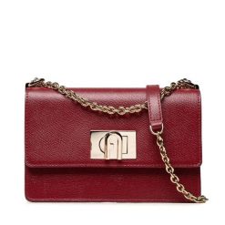 Torebka Furla. Czerwone torebki wieczorowe Furla, bez wzorów, wizytowe, bez kołnierzyka, bez ramiączek. Za 1,619.00 zł.