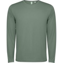 Koszulka Z Długim Rękawem Unisex Dla Dorosłych Estoril. Zielone bluzki damskie ROLY, bez wzorów, sportowe, bez kołnierzyka, bez ramiączek. Za 35.99 zł.