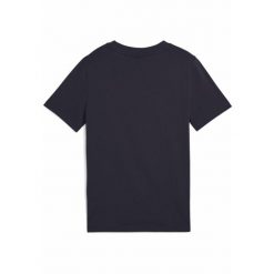Młodzieżowa koszulka ESS z logo No. 1 PUMA New Navy Blue. Niebieskia bluzki damskie Puma, m, bez wzorów, z gumy, młodzieżowe, bez kołnierzyka, bez ramiączek. Za 79.00 zł.