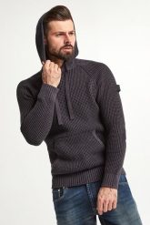 Sweter męski z kapturem Hoodor JOOP! JEANS. Swetry męskie Joop! Jeans, m, bez wzorów, z jeansu, bez kołnierzyka. W wyprzedaży za 502.52 zł.