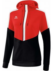 Erima Bluza "Squad" w kolorze czarno-czerwonym rozmiar: 42. Czarne bluzy z kapturem damskie Erima. Za 87.81 zł.