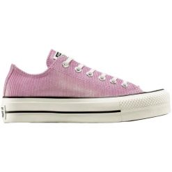 Buty sportowe Converse Chuck Taylor All Star Lift Sparkle Shine. Czerwone buty sportowe na co dzień damskie Converse, z materiału, bez zapięcia, na fitness i siłownię. Za 490.00 zł.