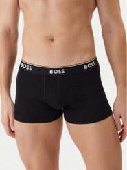 BOSS Komplet bokserek 50554443 Brązowy. Brązowe bokserki męskie Boss, bez wzorów, z bawełny. Za 209.99 zł.
