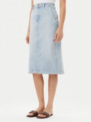 Marc O'Polo Spódnica jeansowa 503 9186 24009 Niebieski Regular Fit. Niebieskie spódniczki damskie Marc O´Polo, bez wzorów, z jeansu. Za 309.99 zł.
